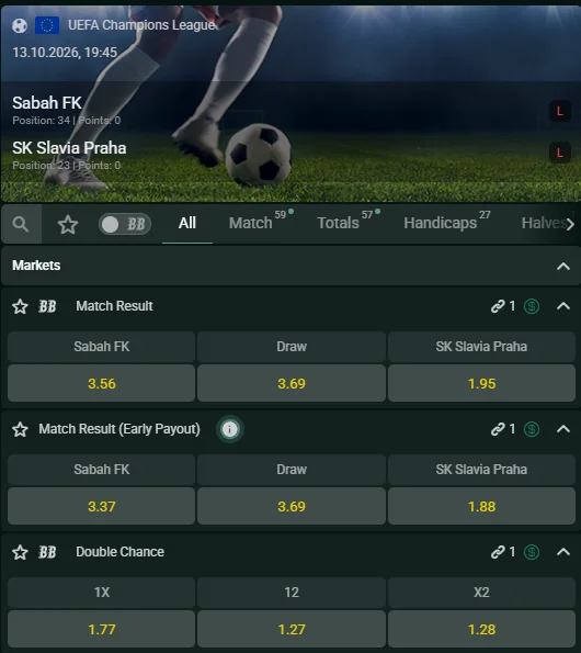 Time4Bets sportsbook betting line with competitive odds and ticket slip